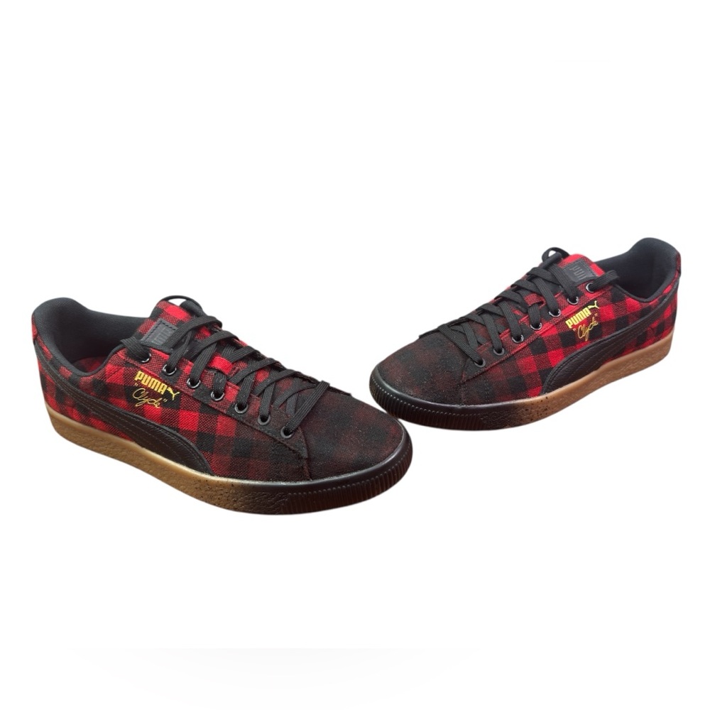 MENS PUMA CLYDE BUFFALO PLAID SIZE 9.5
